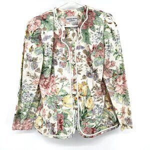 Vintage 80's Nah Nah Collections by Jonathan Tait Pastel Floral Blazer Womens 8